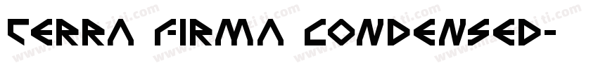 Terra Firma Condensed字体转换